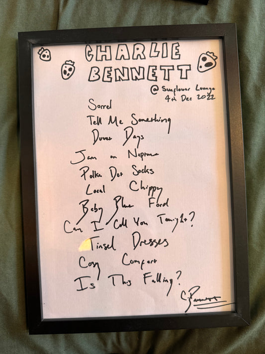 First headline show setlist (Sunflower Lounge, Dec 2022)